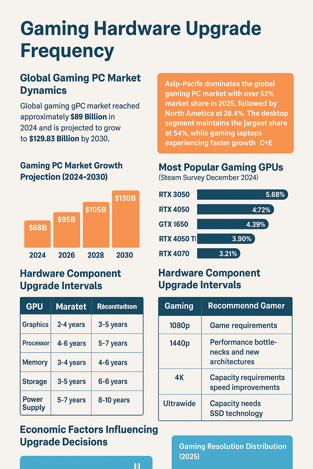 Gaming hardware upgrade frequency