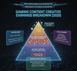 Gaming Content Creator Earnings Statistics 2025