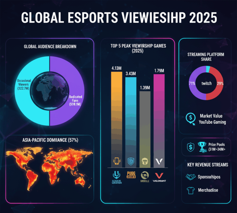 Most Popular Esports Games by Viewership In 2025