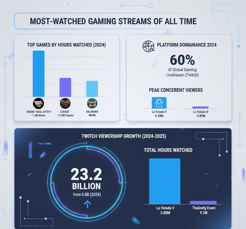 Most-Watched Gaming Streams of All Time