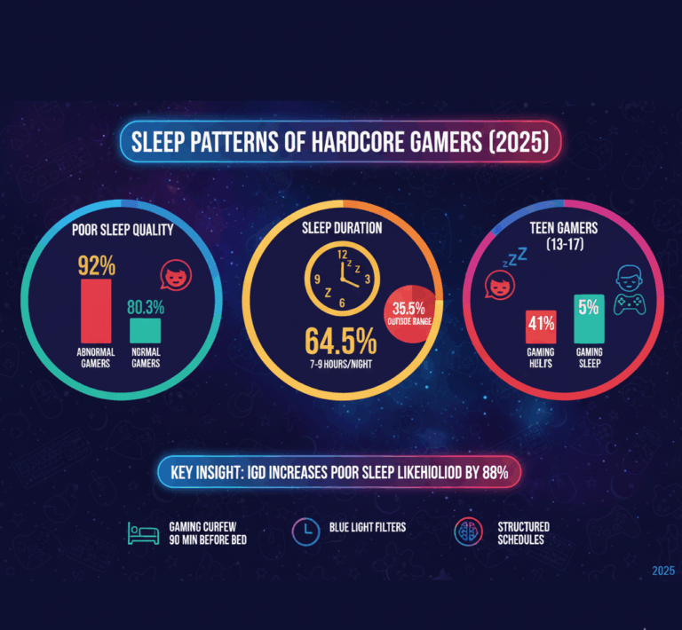 Sleep Patterns of Hardcore Gamers (2025)